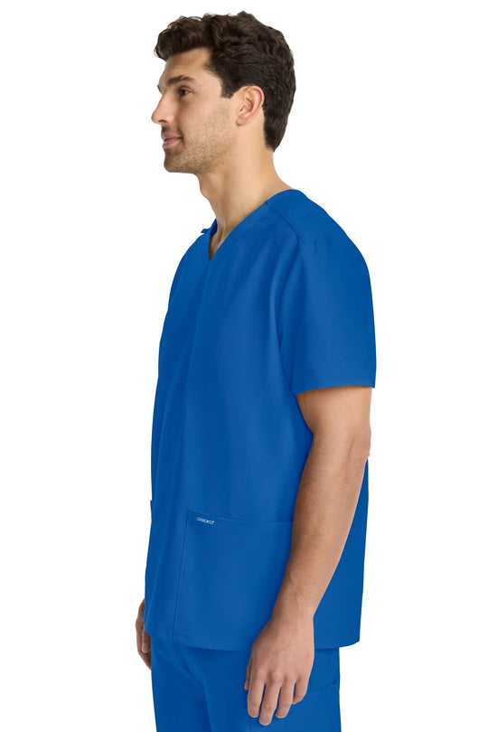 Cherokee Scrubs Unisex Ultra V-Neck Top Royal Blue | scrub-supply.com