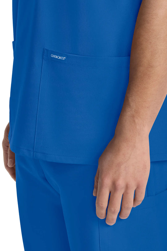 Cherokee Scrubs Unisex Ultra V-Neck Top Royal Blue | scrub-supply.com