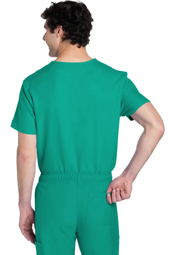 Cherokee Scrubs Unisex V-neck Top Teal | scrub-supply.com