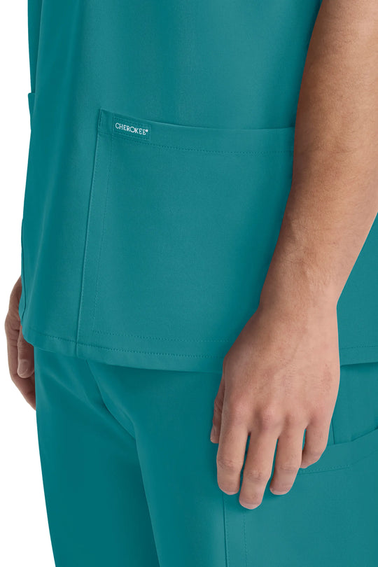 Cherokee Scrubs Unisex Ultra V-Neck Top Teal | scrub-supply.com