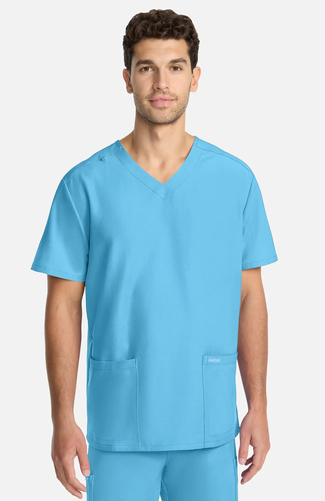 Cherokee Scrubs Unisex Ultra V-Neck Top Turquoise | scrub-supply.com