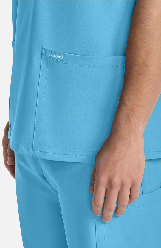 Cherokee Scrubs Unisex Ultra V-Neck Top Turquoise | scrub-supply.com