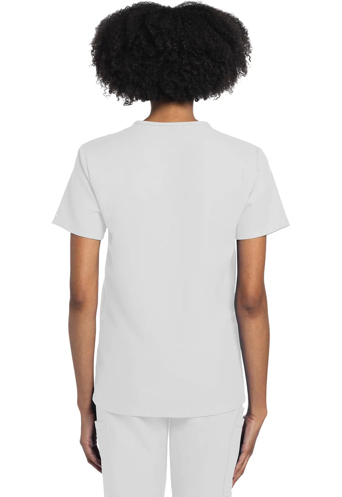 Cherokee Scrubs Unisex V-neck Top White | scrub-supply.com