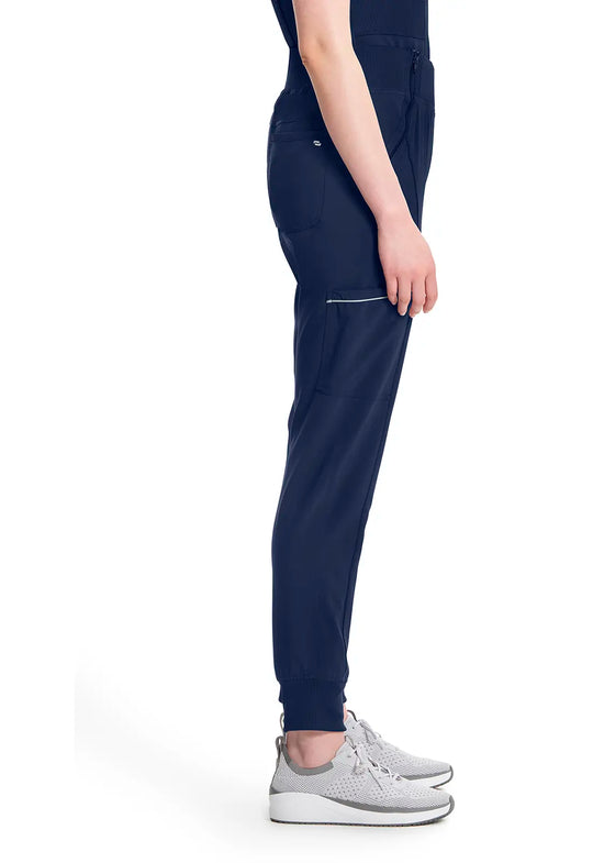Infinity Scrubs Mid Rise Tapered Leg Jogger Pant Navy | scrub-supply.com