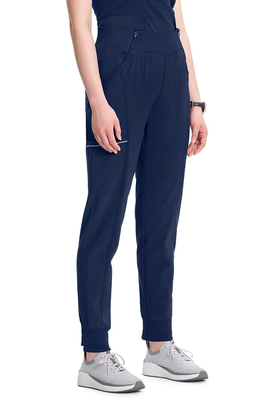 Infinity Scrubs Mid Rise Tapered Leg Jogger Pant Navy | scrub-supply.com