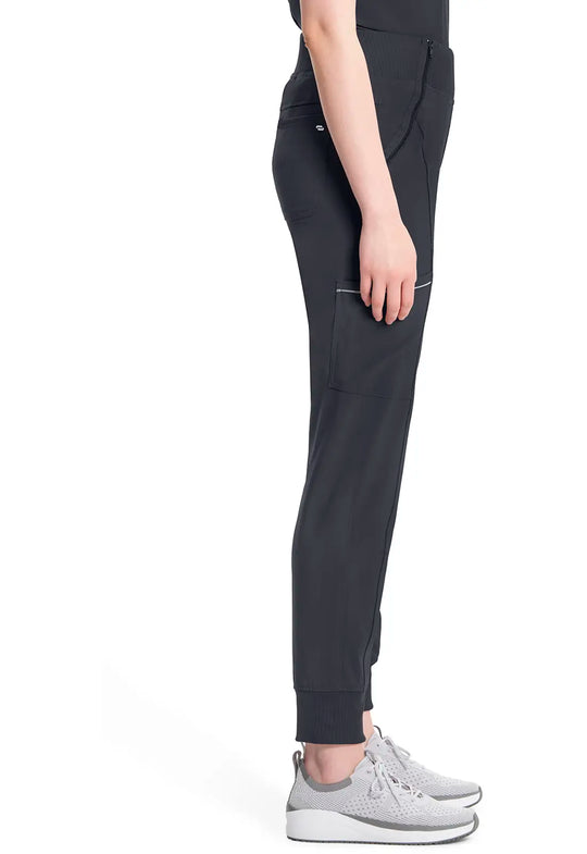 Infinity Scrubs Mid Rise Tapered Leg Jogger Pant Pewter | scrub-supply.com