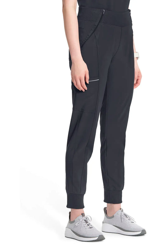 Infinity Scrubs Mid Rise Tapered Leg Jogger Pant Pewter | scrub-supply.com