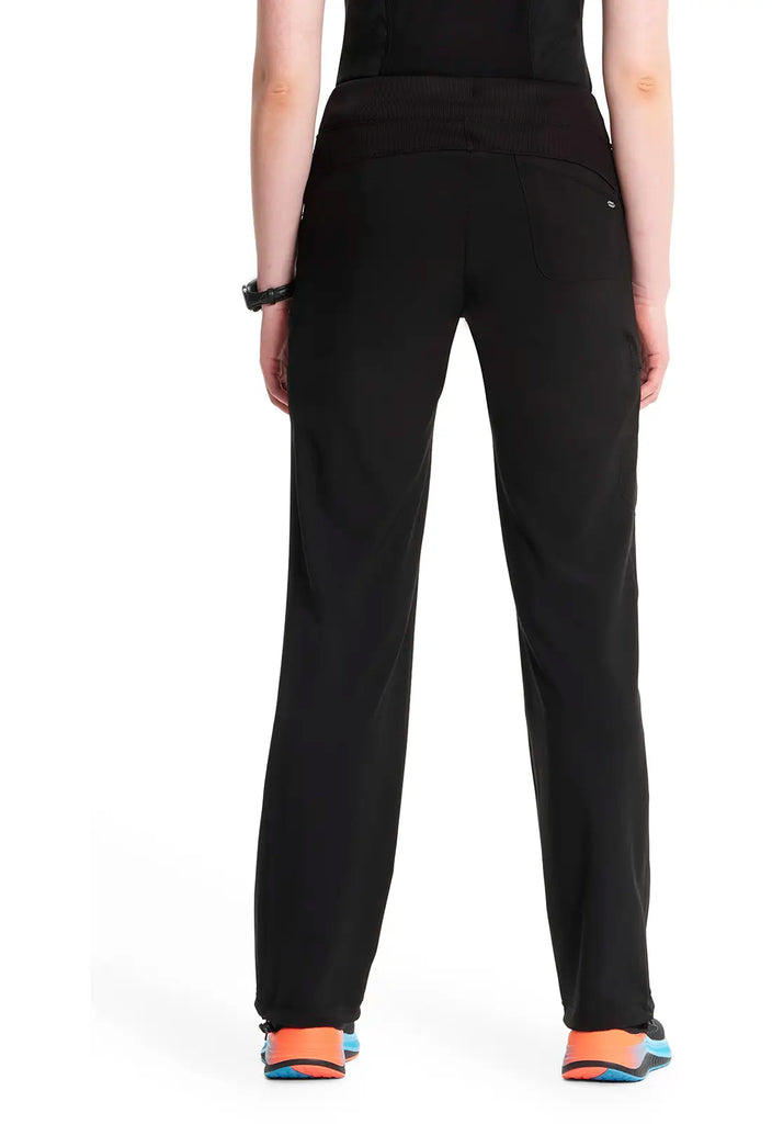 Infinity Scrubs Women's Straight Leg Drawstring Pant Black | scrub-supply.com