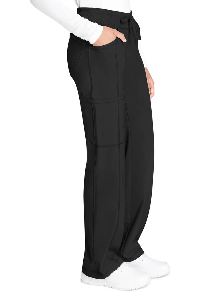 Infinity Scrubs Women's Straight Leg Drawstring Pant Black | scrub-supply.com