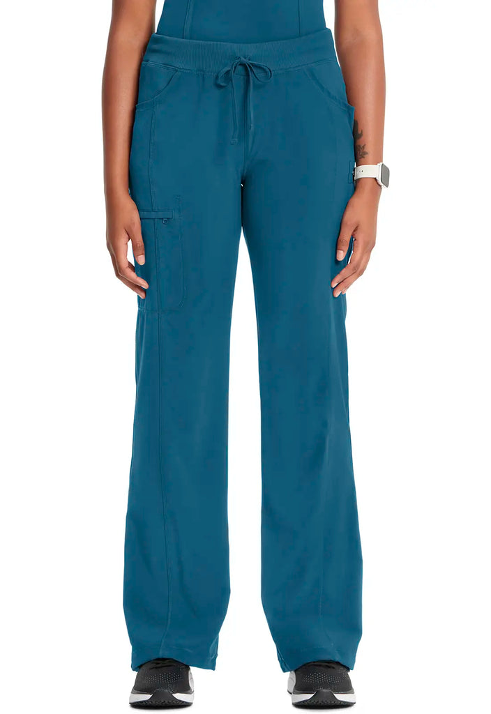 Infinity Scrubs Women's Straight Leg Drawstring Pant Caribbean Blue | scrub-supply.com