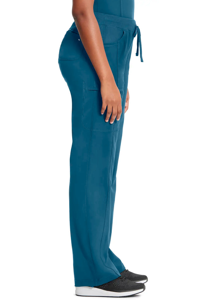 Infinity Scrubs Straight Leg Drawstring Pant Caribbean Blue | scrub-supply.com