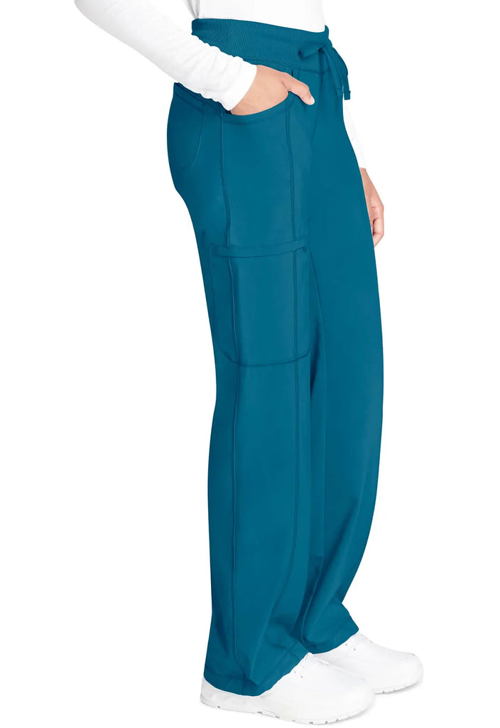 Infinity Scrubs Women's Straight Leg Drawstring Pant Caribbean Blue | scrub-supply.com