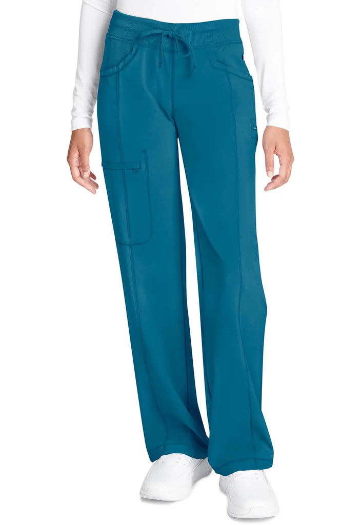 Infinity Scrubs Women's Straight Leg Drawstring Pant Caribbean Blue | scrub-supply.com