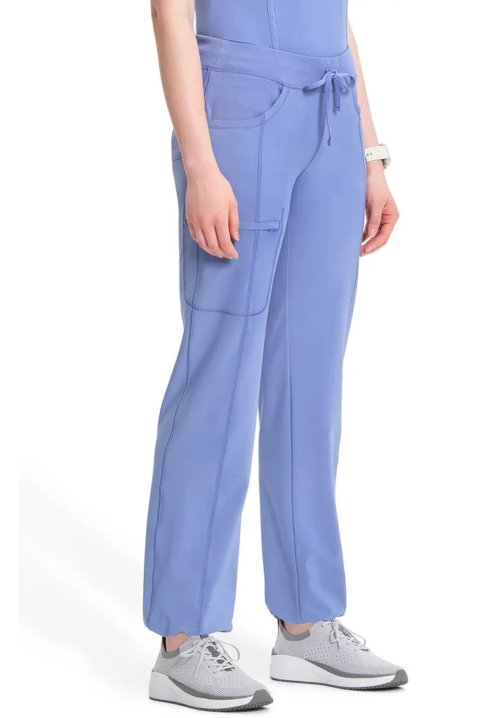 Infinity Scrubs Women's Straight Leg Drawstring Pant Ceil Blue | scrub-supply.com