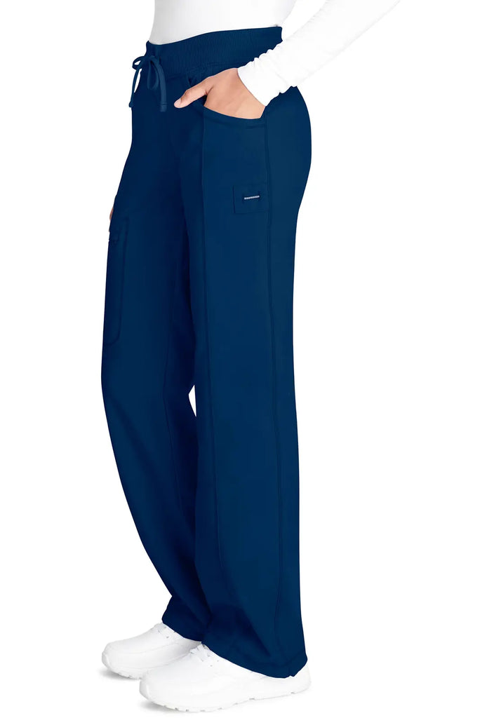 Infinity Scrubs Women's Straight Leg Drawstring Pant Navy | scrub-supply.com