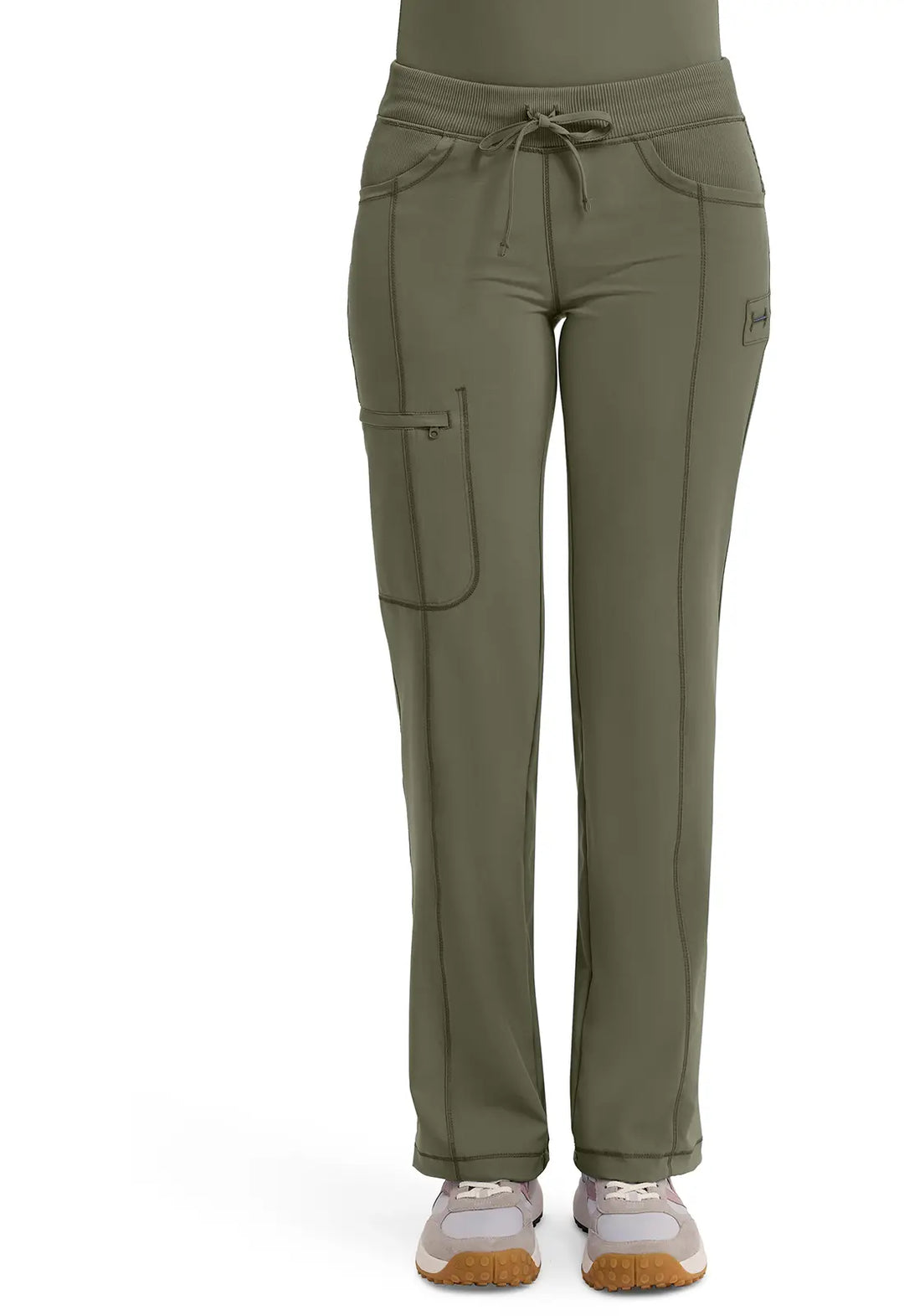 Infinity Scrubs Women's Straight Leg Drawstring Pant Olive | scrub-supply.com