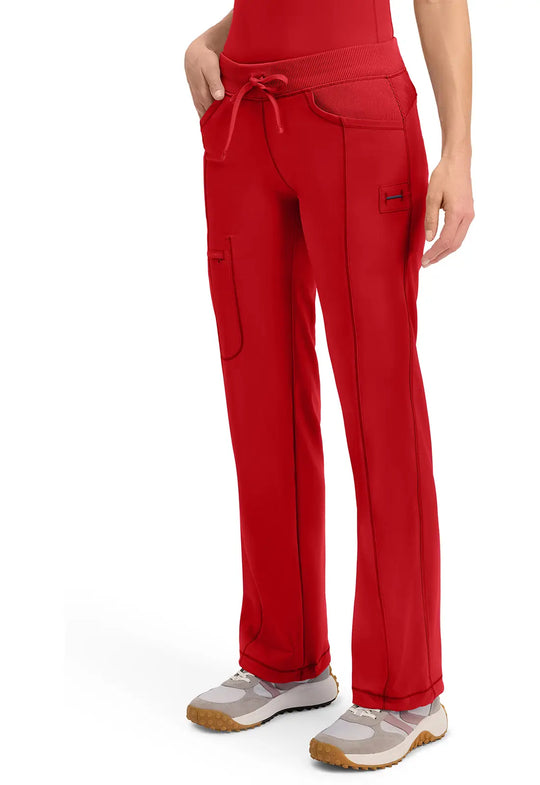 Infinity Scrubs Women's Straight Leg Drawstring Pant Red | scrub-supply.com