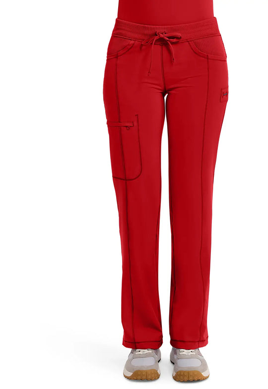 Infinity Scrubs Women's Straight Leg Drawstring Pant Red | scrub-supply.com