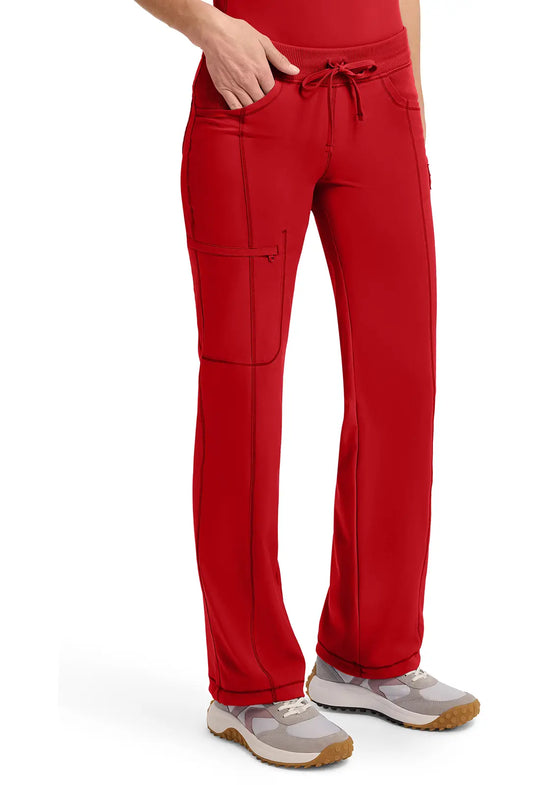 Infinity Scrubs Women's Straight Leg Drawstring Pant Red | scrub-supply.com