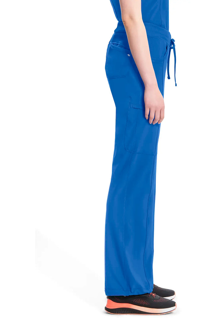 Infinity Scrubs Women's Straight Leg Drawstring Pant Royal Blue | scrub-supply.com