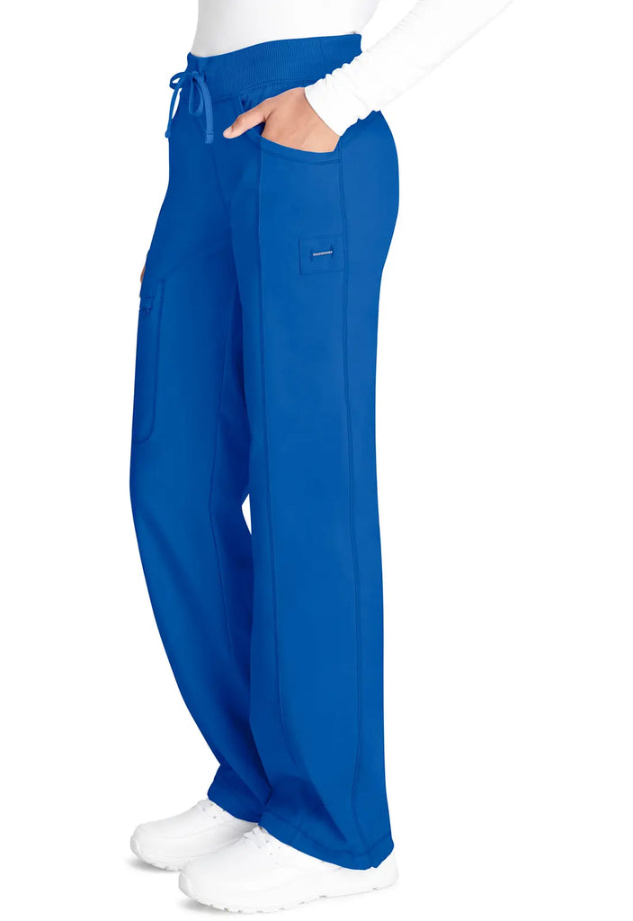 Infinity Scrubs Women's Straight Leg Drawstring Pant Royal Blue | scrub-supply.com