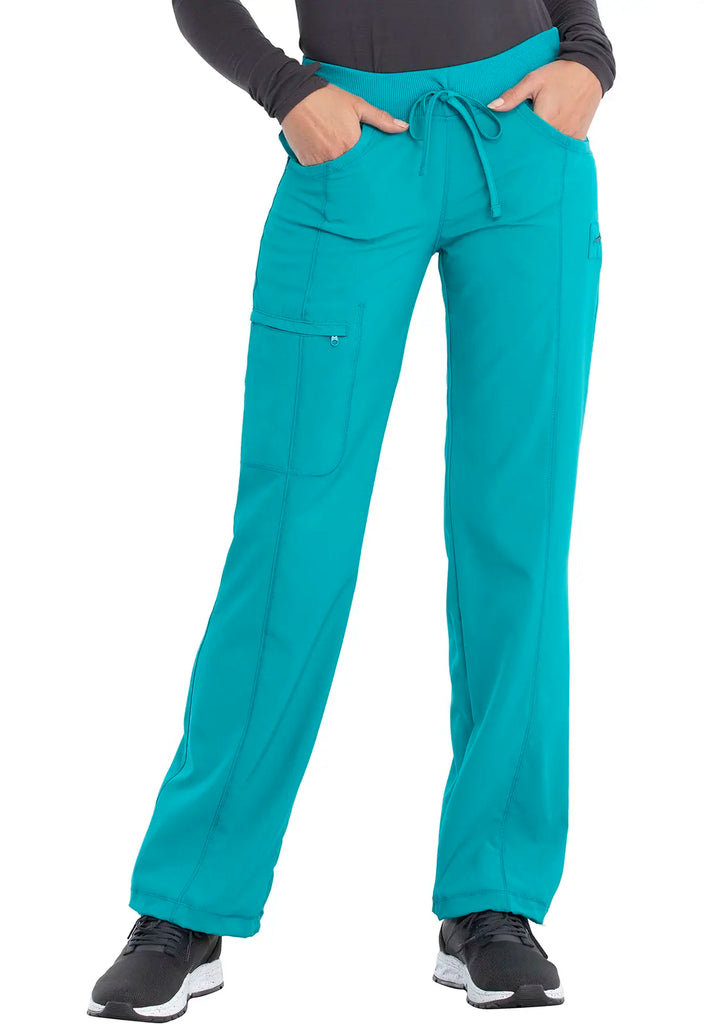 Infinity Scrubs Straight Leg Drawstring Pant Teal | scrub-supply.com