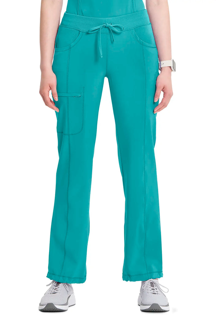 Infinity Scrubs Women's Straight Leg Drawstring Pant Teal | scrub-supply.com