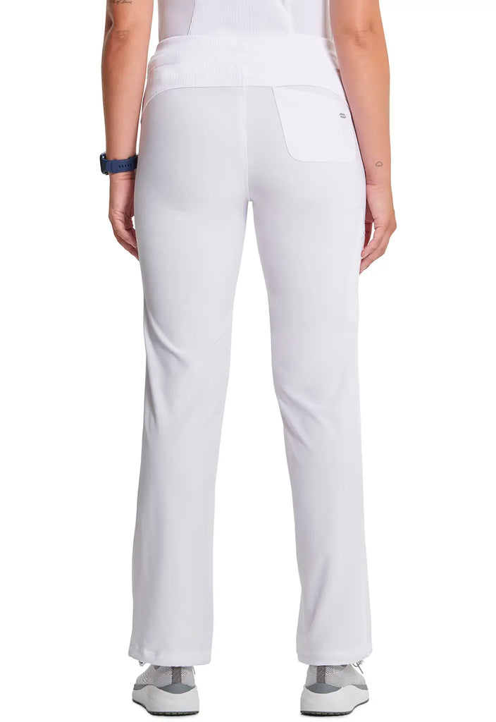 Infinity Scrubs Straight Leg Drawstring Pant White | scrub-supply.com