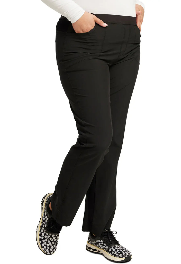 Infinity Scrubs Slim Pull-On Pant Black | scrub-supply.com