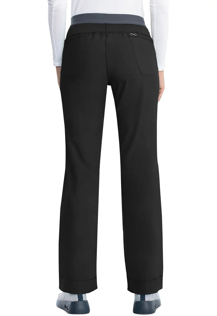 Infinity Scrubs Women's Slim Pull-On Pant Black | scrub-supply.com