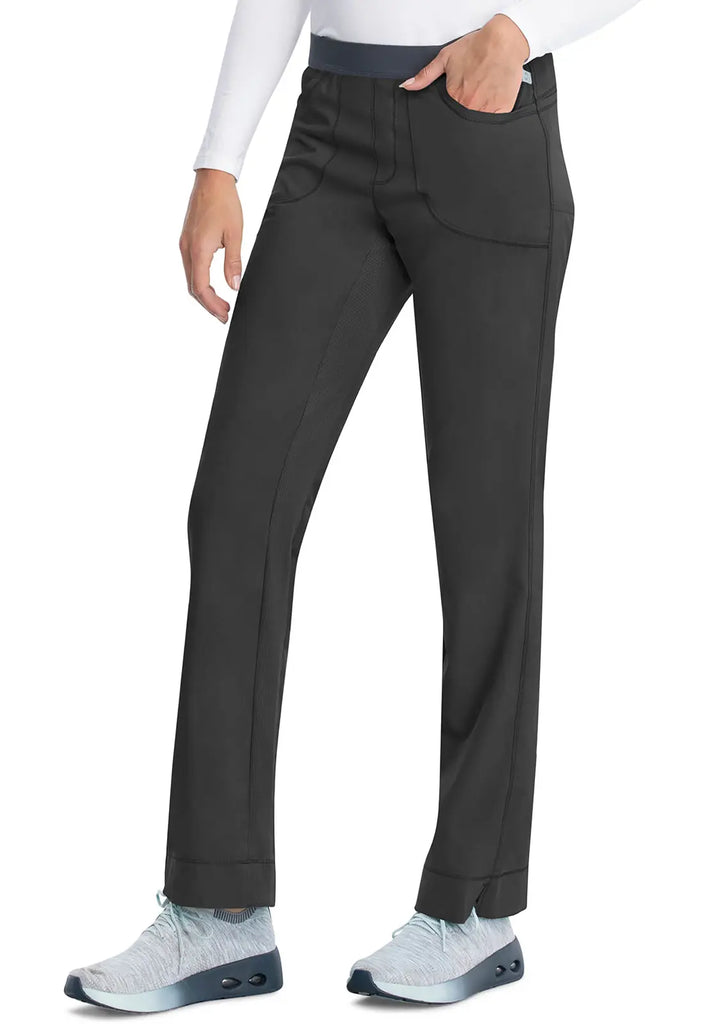 Infinity Scrubs Women's Slim Pull-On Pant Black | scrub-supply.com