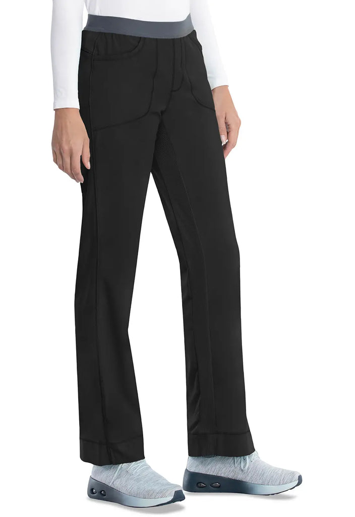 Infinity Scrubs Women's Slim Pull-On Pant Black | scrub-supply.com