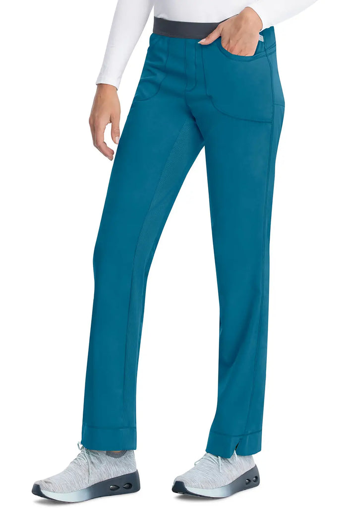 Infinity Scrubs Women's Slim Pull-On Pant Caribbean Blue | scrub-supply.com