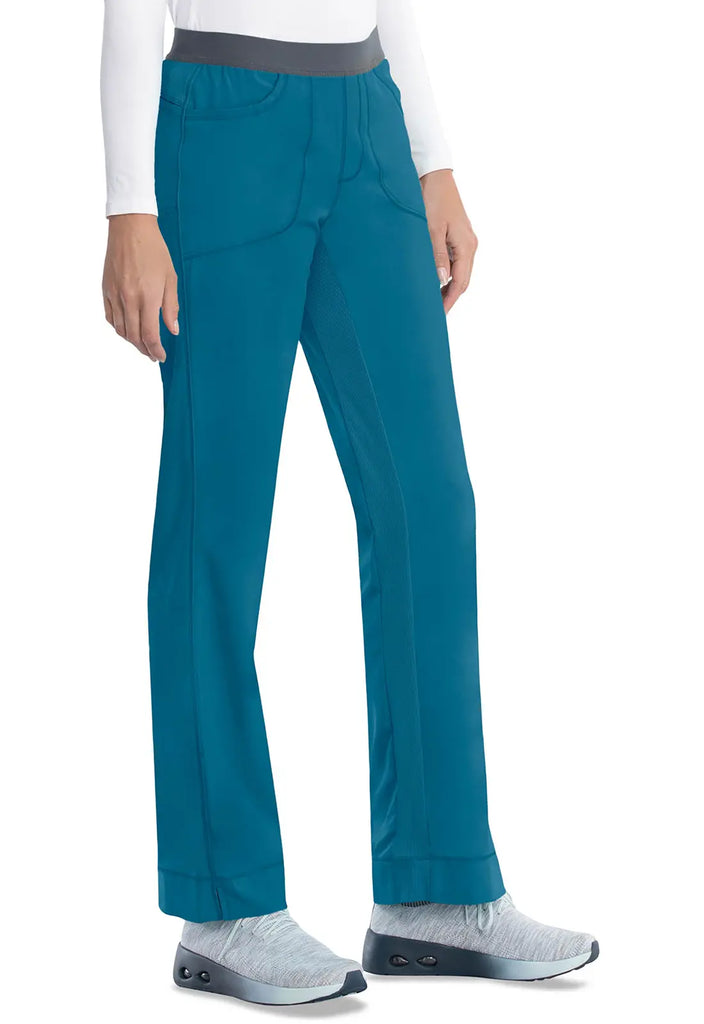 Infinity Scrubs Women's Slim Pull-On Pant Caribbean Blue | scrub-supply.com