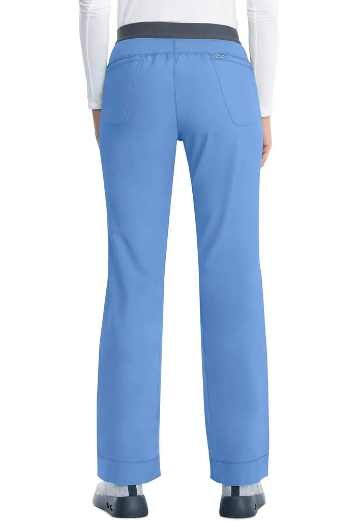 Infinity Scrubs Women's Slim Pull-On Pant Ceil Blue | scrub-supply.com