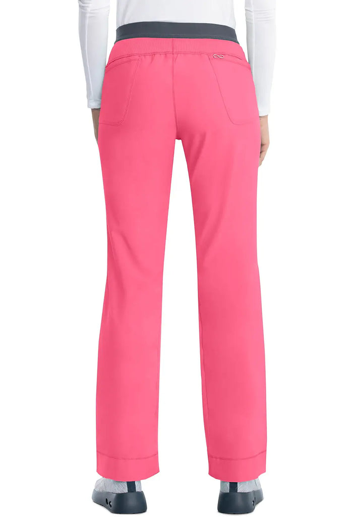 Infinity Scrubs Women's Slim Pull-On Pant Carmine Pink | scrub-supply.com