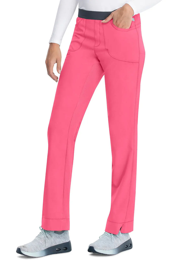 Infinity Scrubs Women's Slim Pull-On Pant Carmine Pink | scrub-supply.com