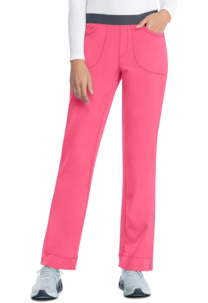 Infinity Scrubs Women's Slim Pull-On Pant Carmine Pink | scrub-supply.com