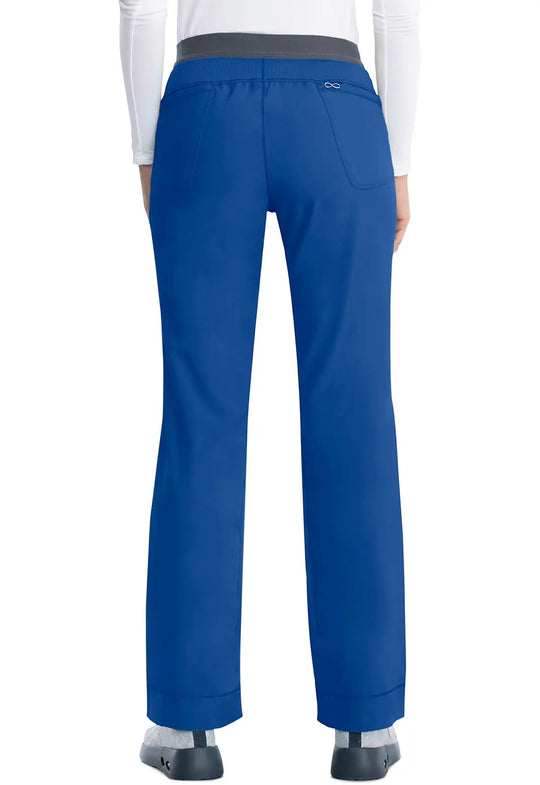 Infinity Scrubs Women's Slim Pull-On Pant Galaxy Blue | scrub-supply.com