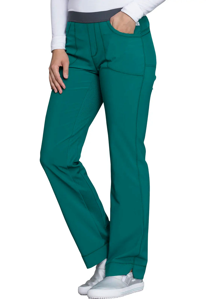Infinity Scrubs Women's Slim Pull-On Pant Hunter Green | scrub-supply.com