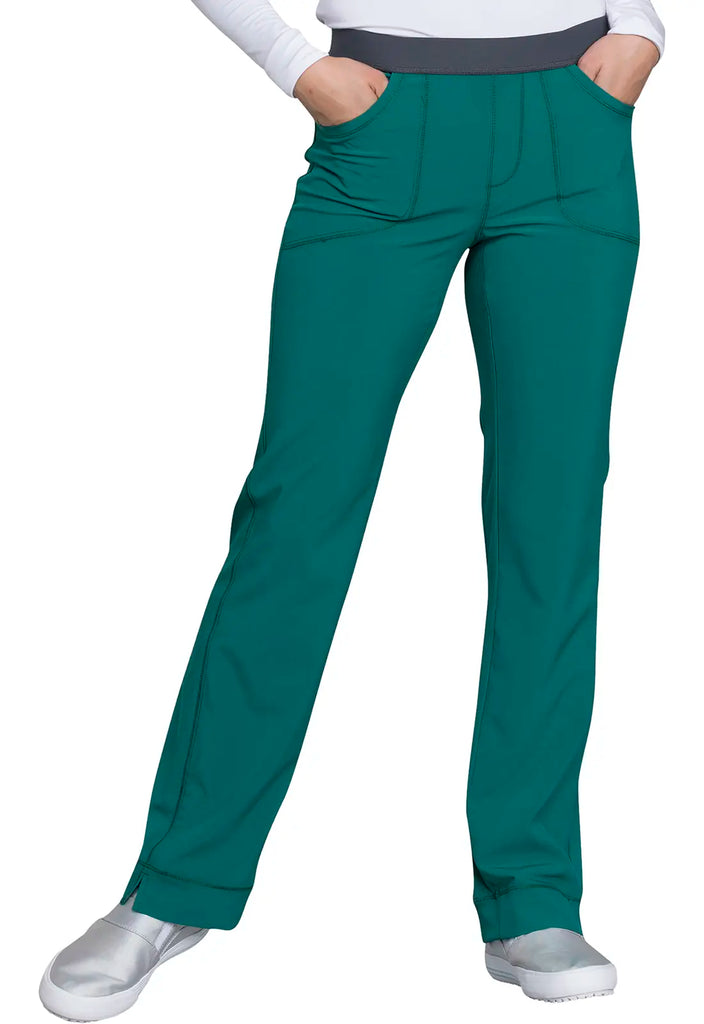 Infinity Scrubs Women's Slim Pull-On Pant Hunter Green | scrub-supply.com