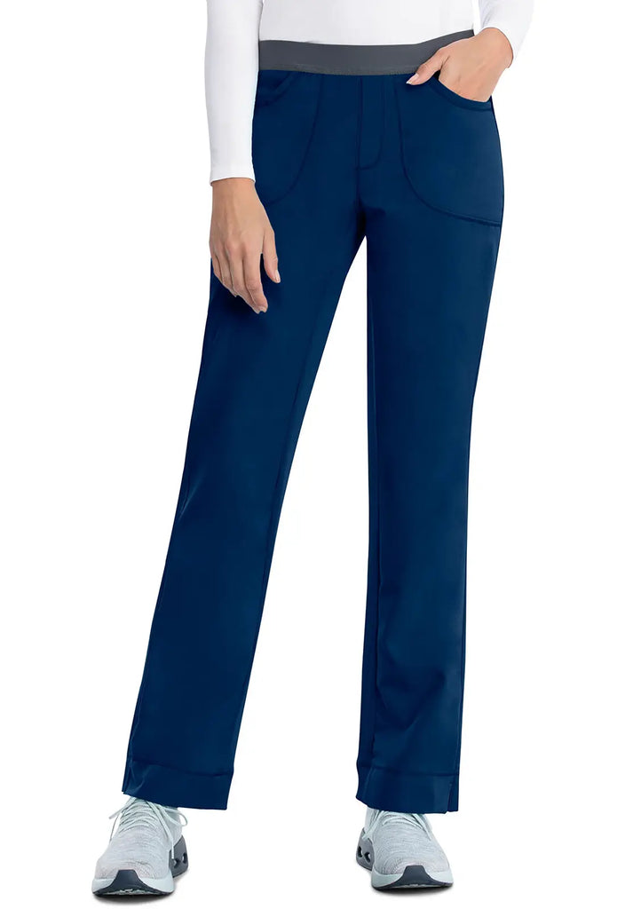 Infinity Scrubs Women's Slim Pull-On Pant Navy | scrub-supply.com