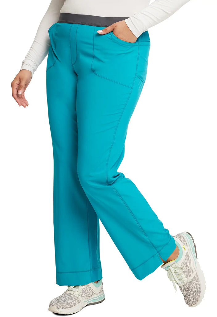 Infinity Scrubs Women's Slim Pull-On Pant Teal | scrub-supply.com