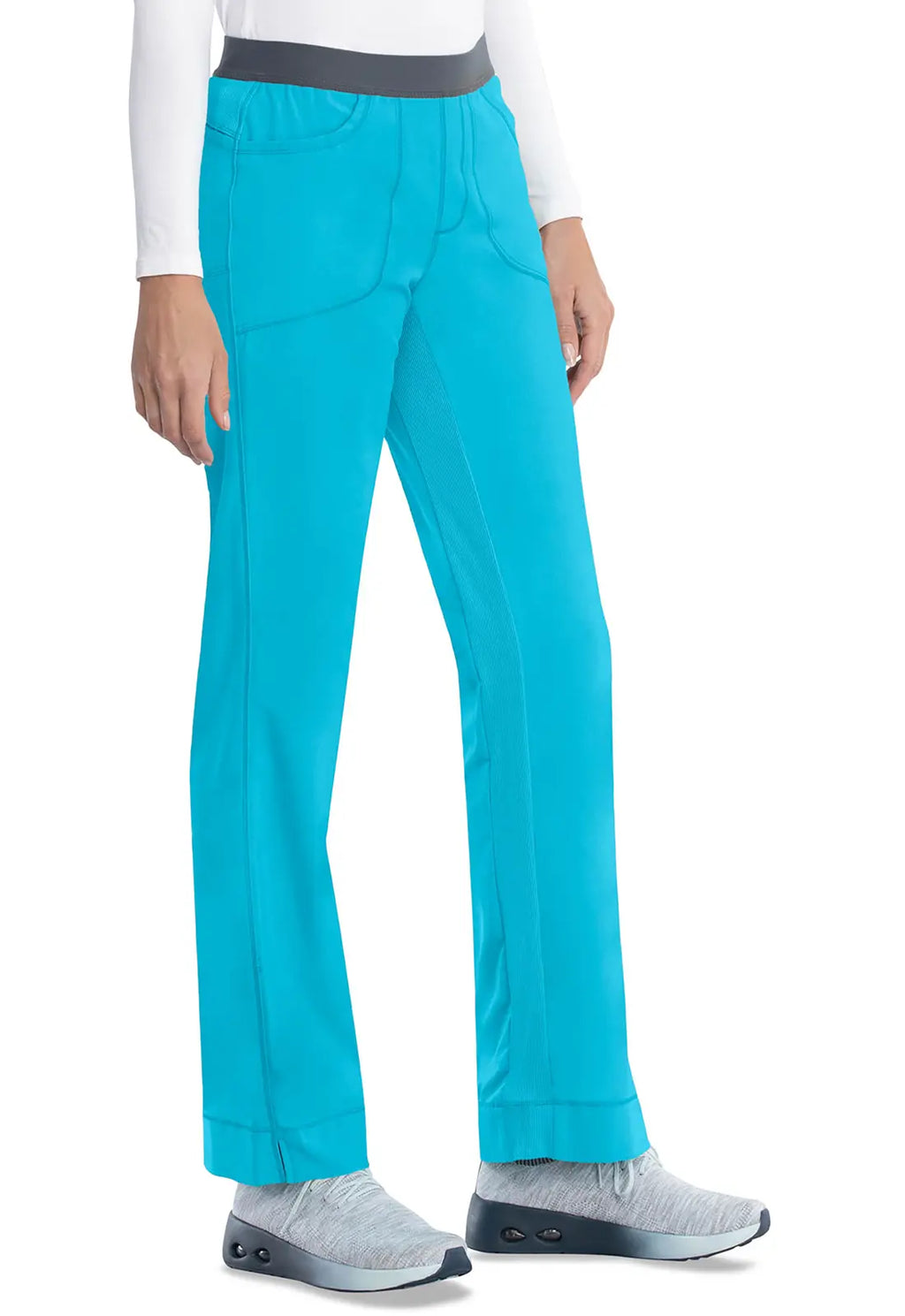 Infinity Women's Slim Pull-On Pant - Turquoise | scrub-supply.com