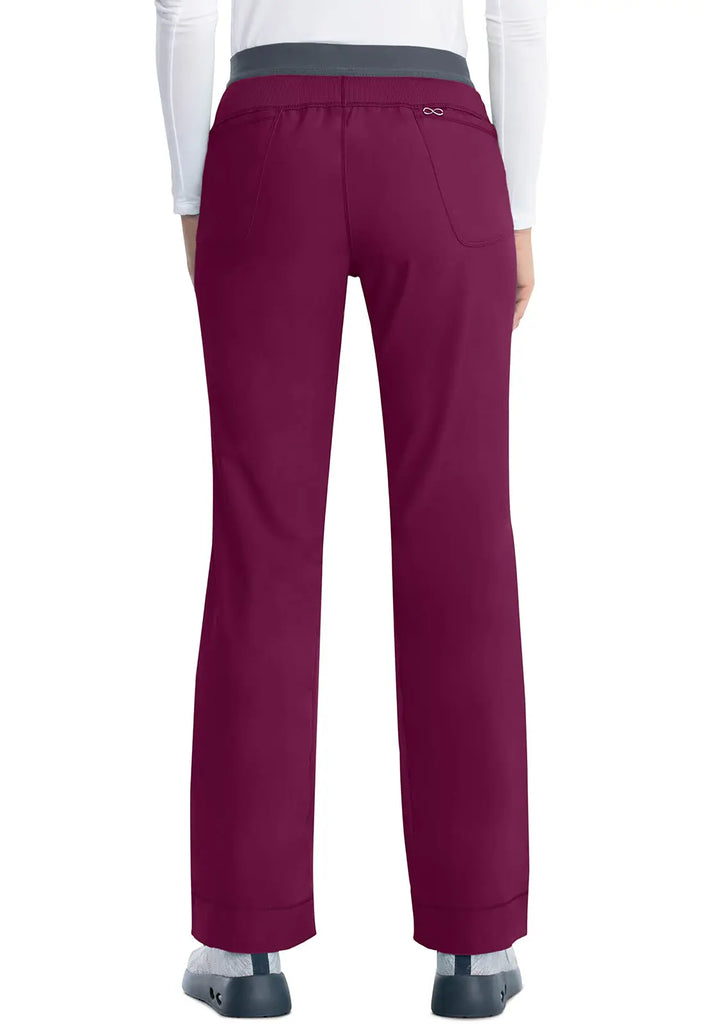 Infinity Scrubs Women's Slim Pull-On Pant Wine | scrub-supply.com