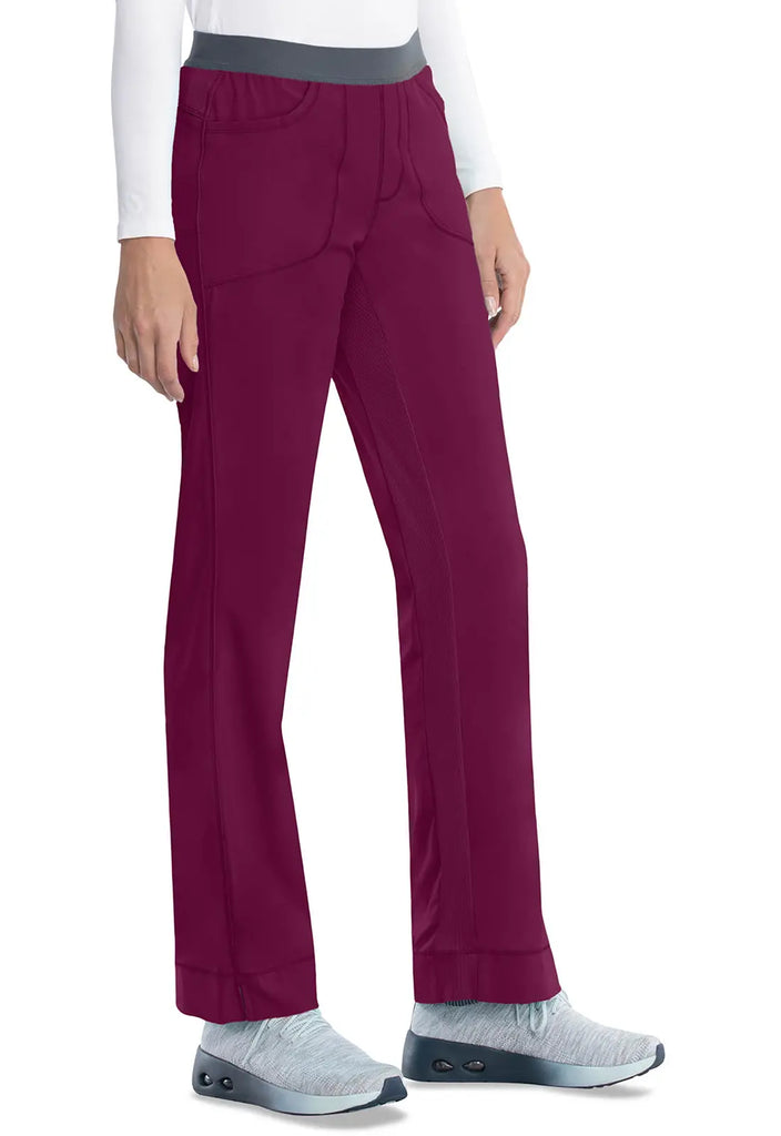 Infinity Scrubs Women's Slim Pull-On Pant Wine | scrub-supply.com