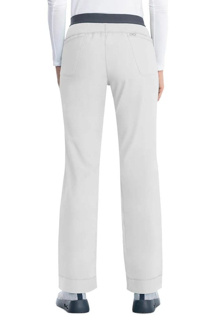 Infinity Scrubs Women's Slim Pull-On Pant White | scrub-supply.com