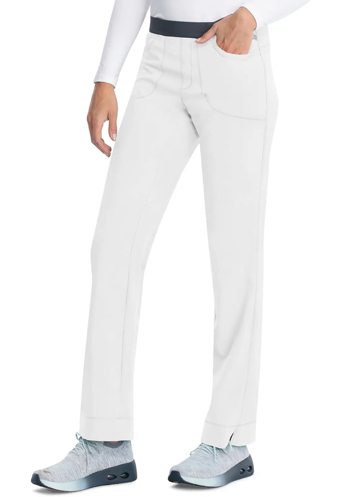 Infinity Scrubs Women's Slim Pull-On Pant White | scrub-supply.com