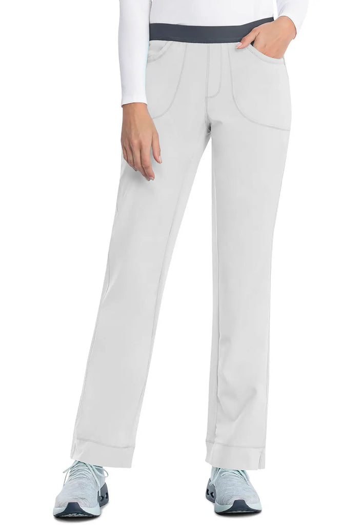 Infinity Scrubs Women's Slim Pull-On Pant White | scrub-supply.com