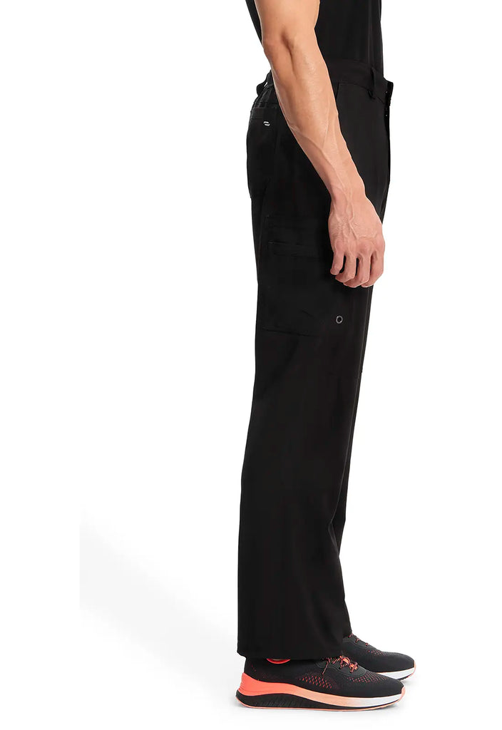 Infinity Scrubs Men's Fly Front Pant Black | scrub-supply.com